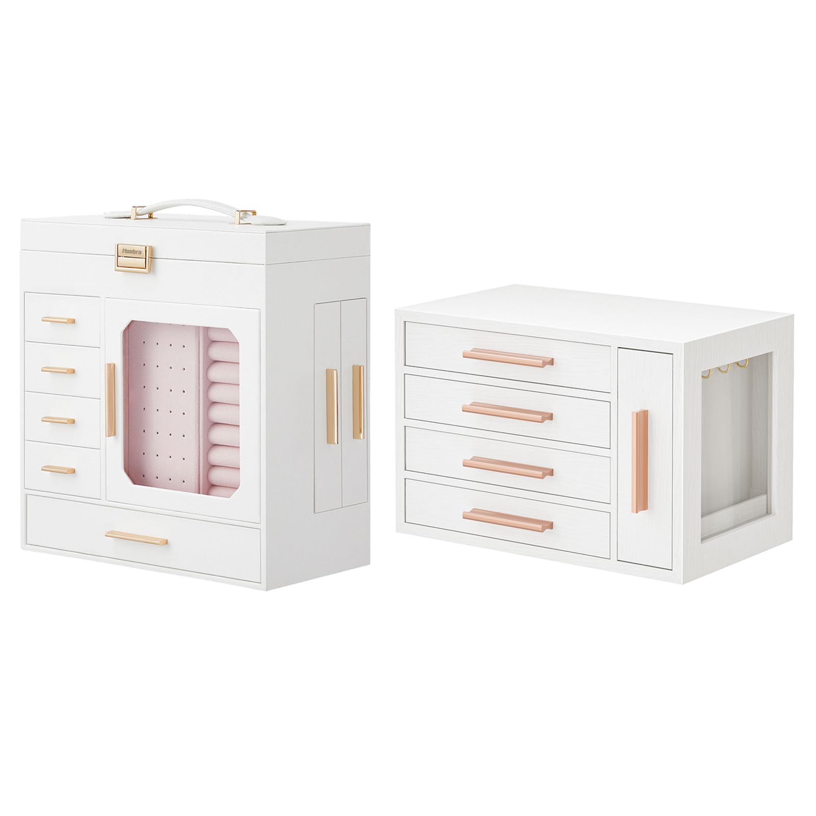 Amazon.com: HOOBRO Jewelry Box with Mirror and Wooden Jewelry Box